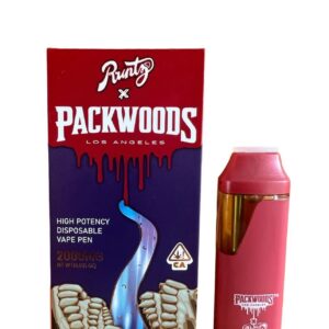 Alternative view of Packwoods 79%THC 2G vapes